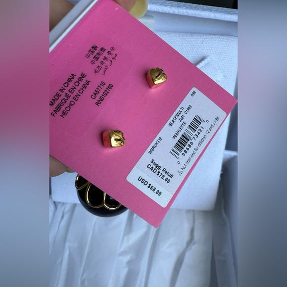 Kate Spade Black and Gold Earrings - Picture 5 of 7